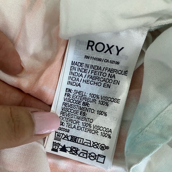 NWOT ROXY Tie Dye Strappy Maxi Dress sz M - Picture 7 of 9